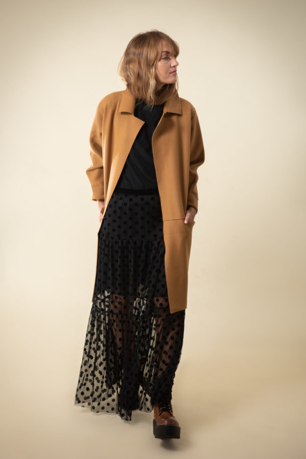 חצאית רשת נקודות