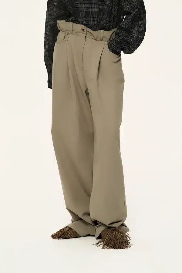 SYSTEM DRAPED WAIST PANTS