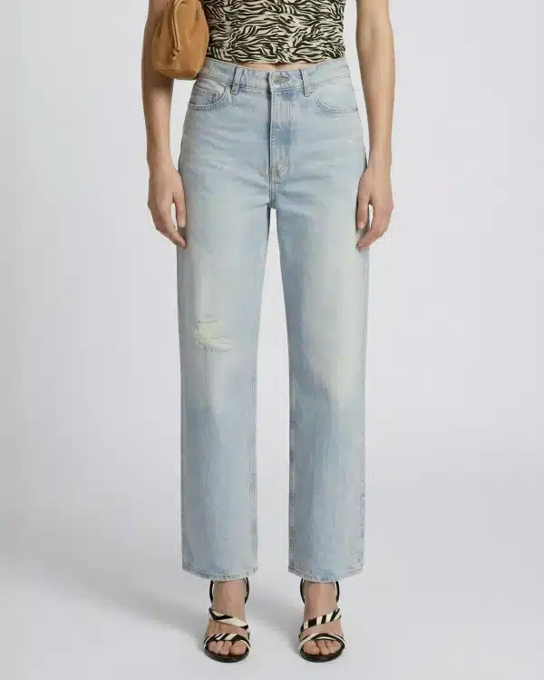 THE KOOPLES Light blue wide-leg jeans