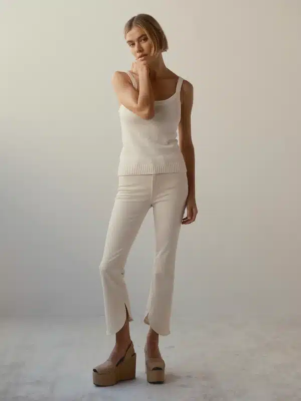 DL1961 Bridget crop boot Crema