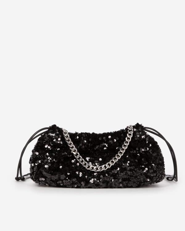 THE KOOPLES Taylor black sequin bag
