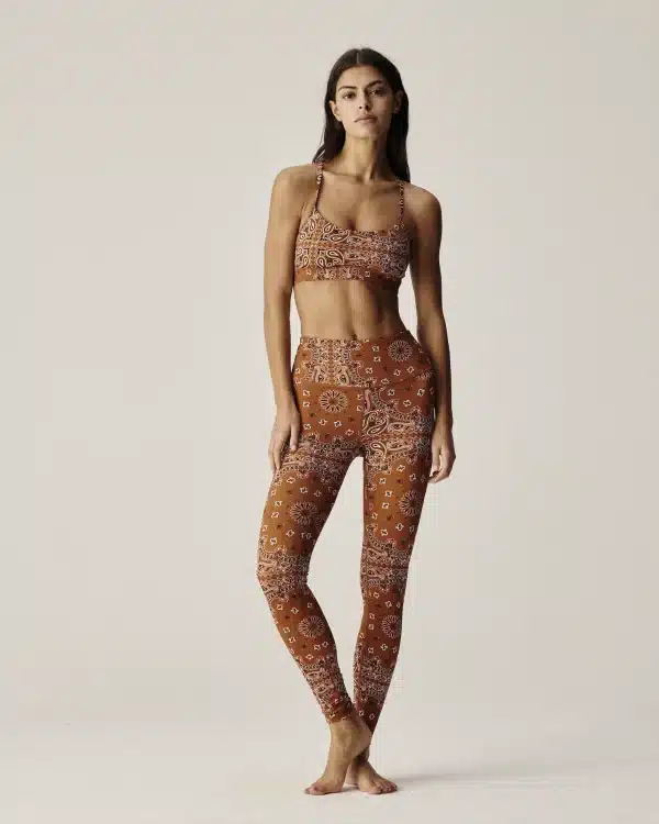 Yoga legging terracotta bandana