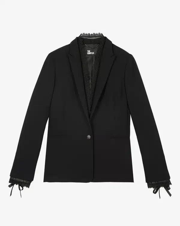 THE KOOPLES Black wide-leg pants