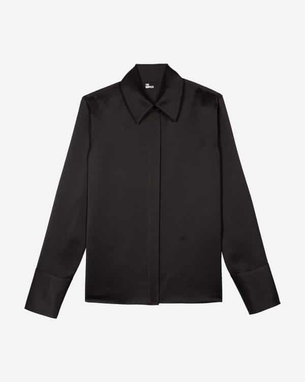 THE KOOPLES Black Satin Shirt